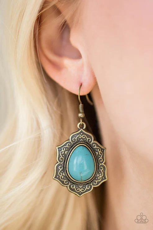 So Santa Fe ~ Brass Earrings