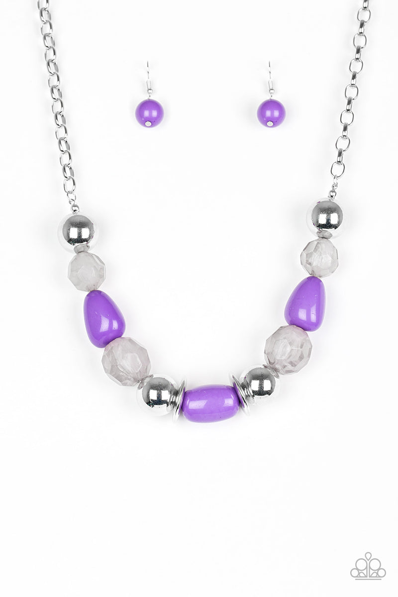 South Shore Sensation ~ Purple Necklace