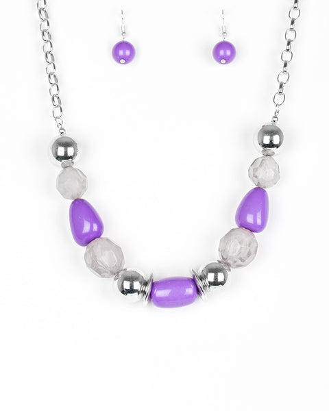 South Shore Sensation ~ Purple Necklace