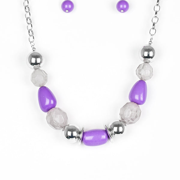 South Shore Sensation ~ Purple Necklace