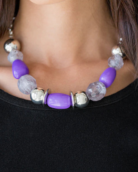 South Shore Sensation ~ Purple Necklace