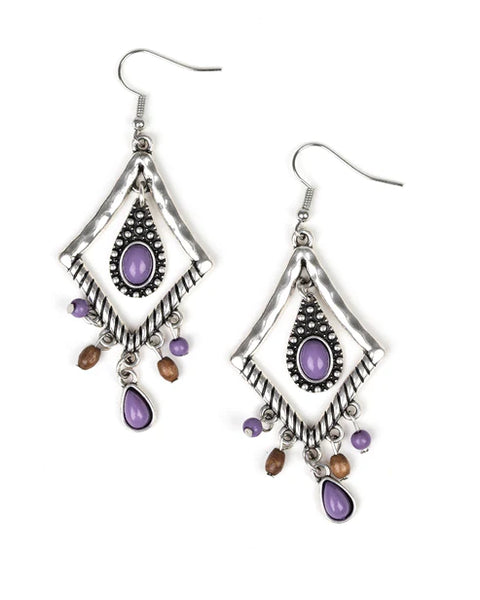 Southern Sunsets ~ Purple Earrings