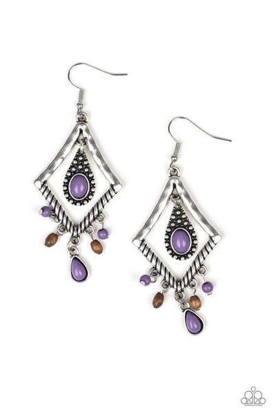 Southern Sunsets ~ Purple Earrings