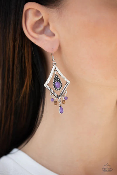 Southern Sunsets ~ Purple Earrings