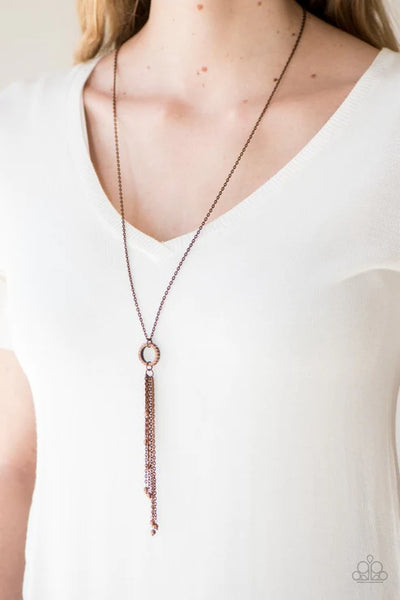 Sparkling Crescendo ~ Copper Necklace