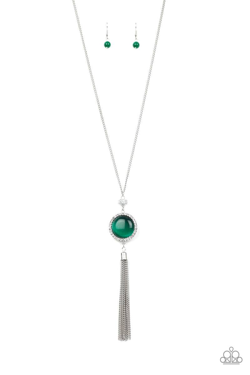 Sparkling Spectacle ~ Green Necklace