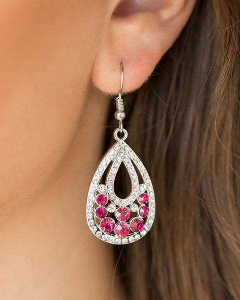 Sparkling Stardom ~ Pink Earrings