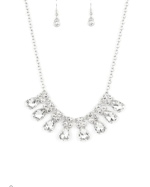 Sparkly Ever After ~ White Necklace