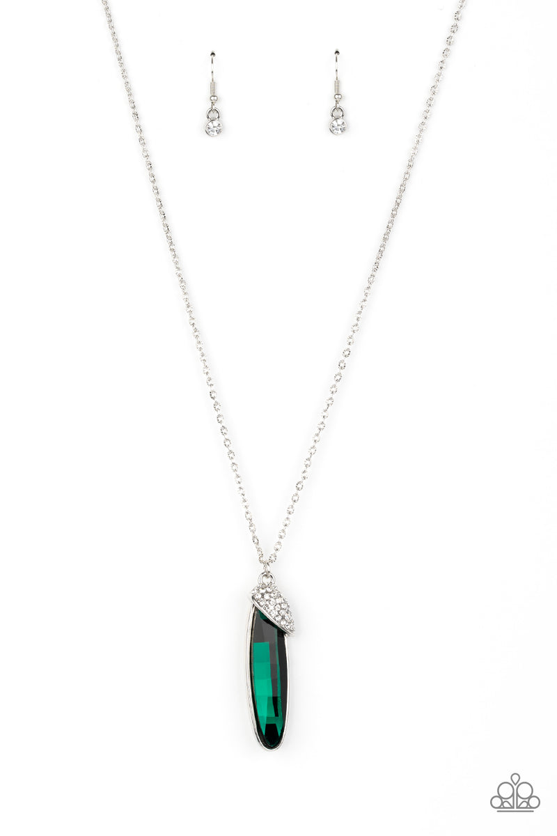 Spontaneous Sparkle ~ Green Necklace