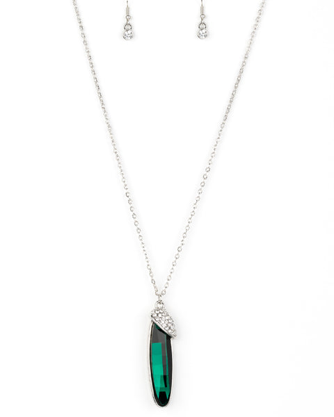 Spontaneous Sparkle ~ Green Necklace