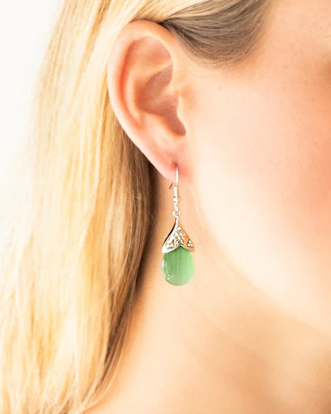 Spring Dew ~ Green Earrings