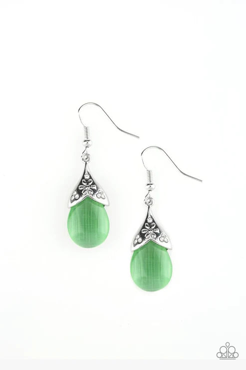 Spring Dew ~ Green Earrings