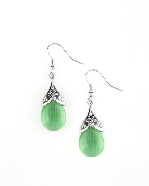 Spring Dew ~ Green Earrings