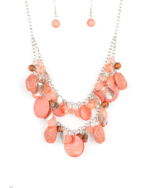 Spring Goddess ~ Orange Necklace