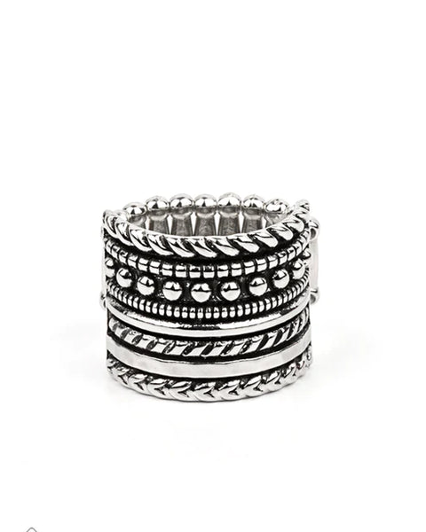 Stacked Odds ~ Silver Ring