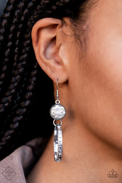 Standalone Sparkle ~ White Earrings