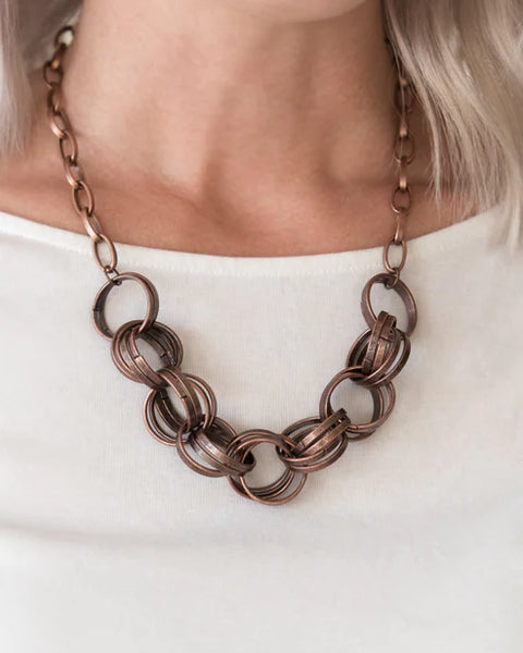 Statement Made ~ Copper Necklace