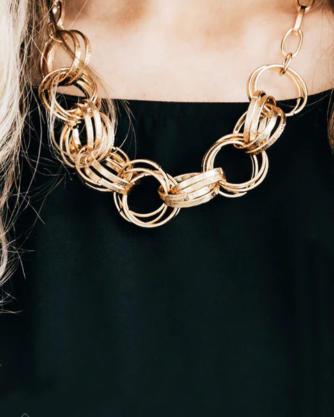 Statement Made ~ Gold Necklace