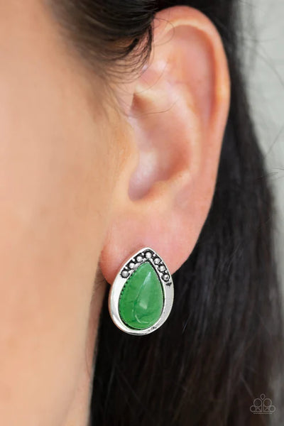 Stone Spectacular ~ Green Earrings