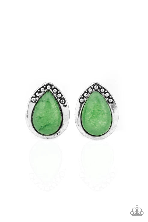 Stone Spectacular ~ Green Earrings