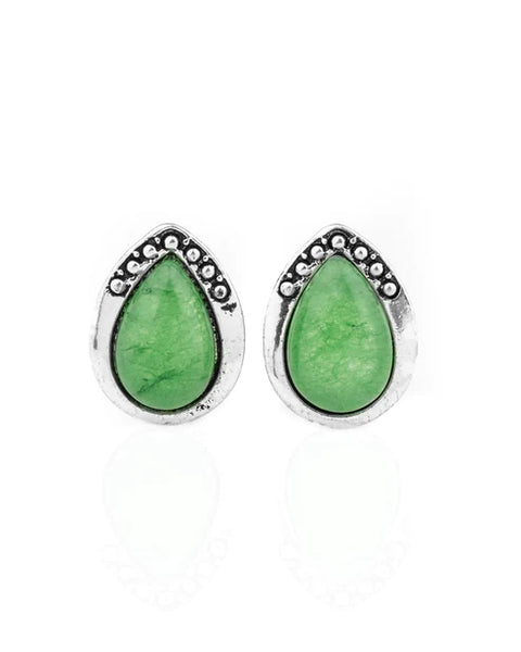 Stone Spectacular ~ Green Earrings