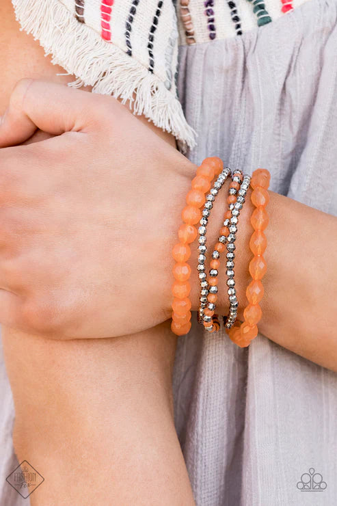 Sugary Sweet ~ Orange Bracelet