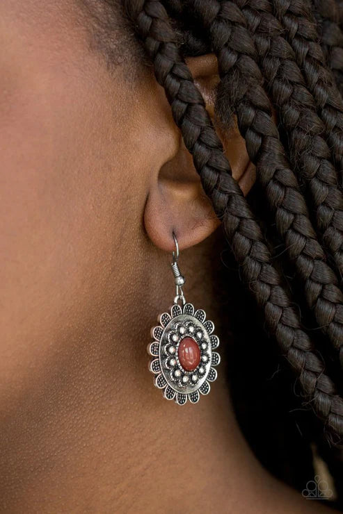 Summer Blooms ~ Brown Earrings