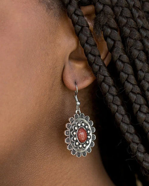 Summer Blooms ~ Brown Earrings