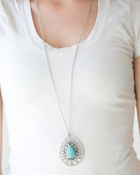 Summer Sunbeam ~ Blue Necklace