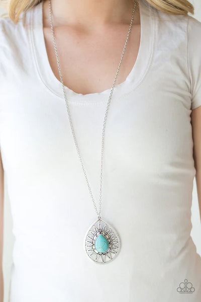 Summer Sunbeam ~ Blue Necklace