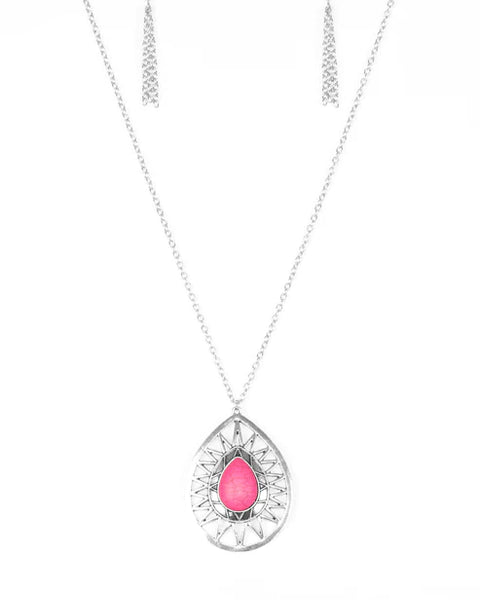 Summer Sunbeam ~ Pink Necklace