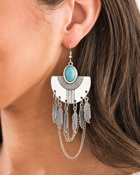 Sure Thing, Chief! ~ Blue Earrings