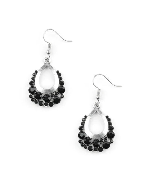 Table For Two ~ Black Earrings