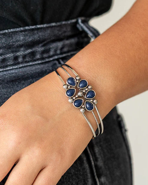 Taj Mahal Meadow ~ Blue Bracelet