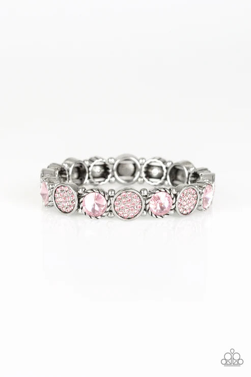 Take A Moment To Reflect ~ Pink Bracelet