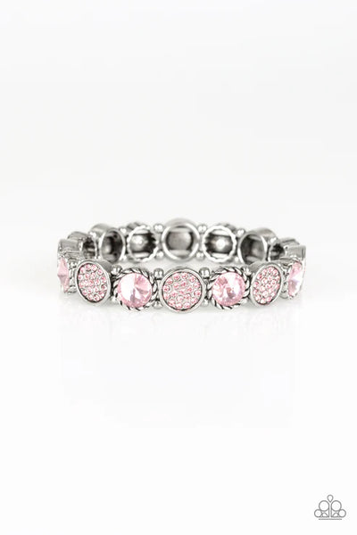 Take A Moment To Reflect ~ Pink Bracelet