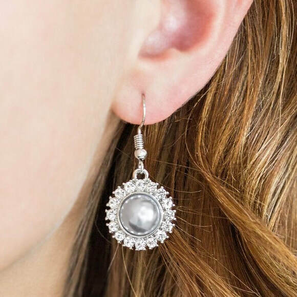 Take A Vow ~ White Earrings