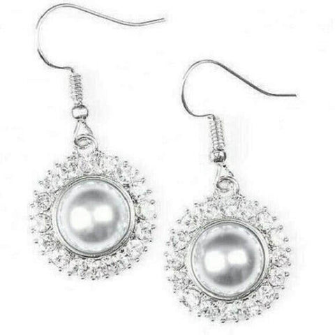 Take A Vow ~ White Earrings