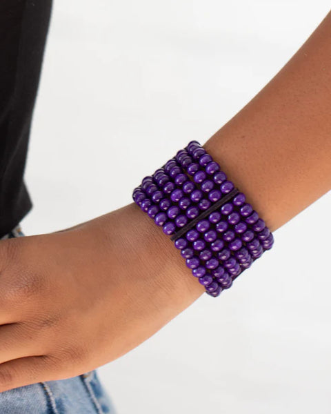 Tanning In Tanzania ~ Purple Bracelet