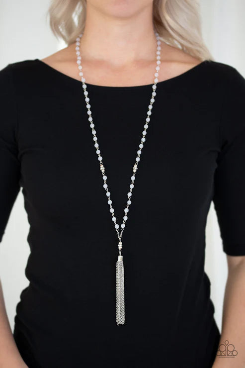 Tassel Takeover ~ White Necklace