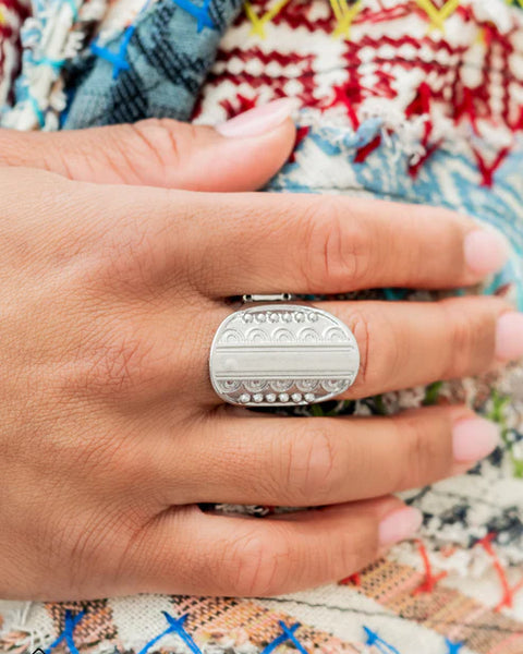 Teeming With Texture ~ Silver Ring