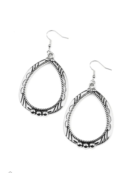 Terra Topography ~ Silver Earrings