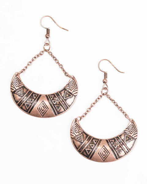 Texas Tango ~ Copper Earrings