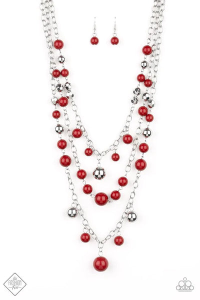 The Partygoer ~ Red Necklace