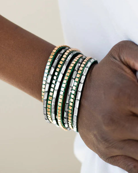 This Time With Attitude ~ Green Urban Bracelet