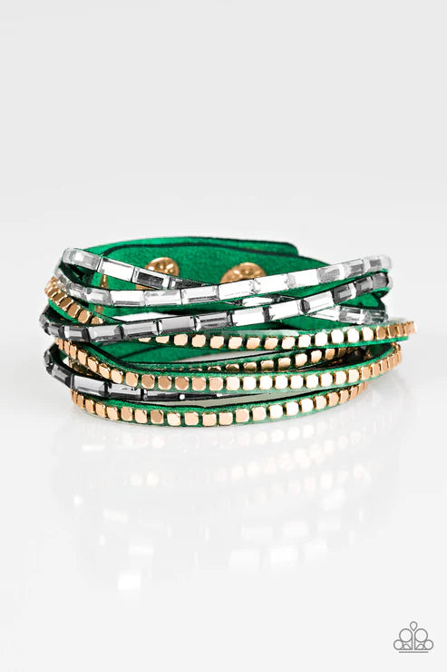 This Time With Attitude ~ Green Urban Bracelet