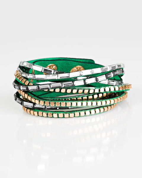 This Time With Attitude ~ Green Urban Bracelet