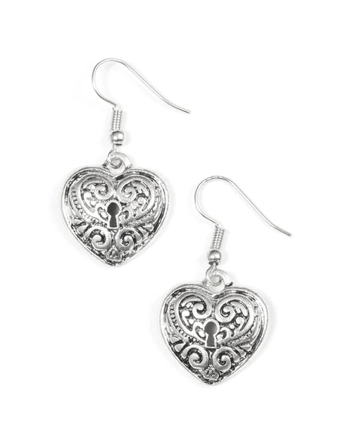 Throw Away The Key ~ Silver Earrings