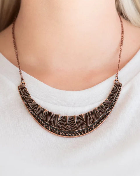 Thrown To The Lions ~ Copper Necklace