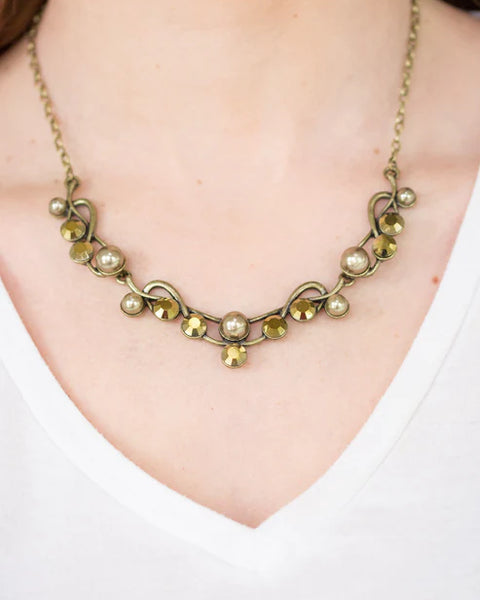 Tie The Knot ~ Brass Necklace